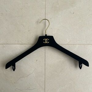 Chanel black velvet hanger